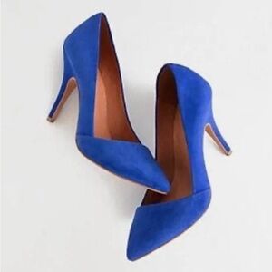 Madewell 1937 blue heels, size 7